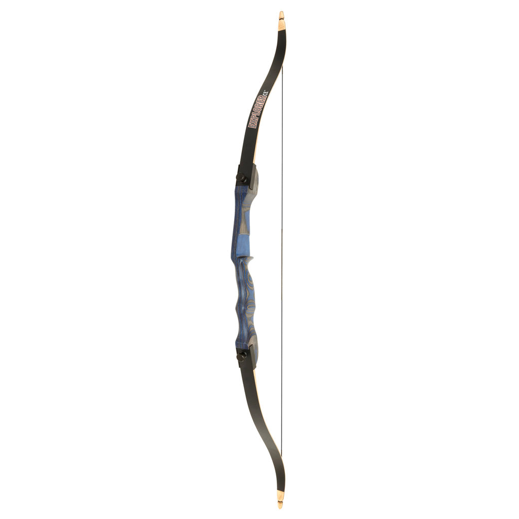 October Mountain Explorer CE Recurve Bow Blue 54 in. 28 lbs. LH