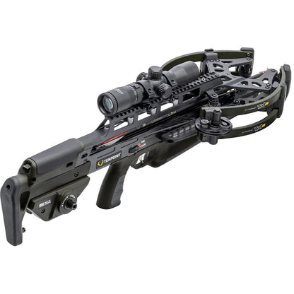 TenPoint TX 28 Crossbow Package ACUslide MAXX Rangemaster 100 Scope Moss Green