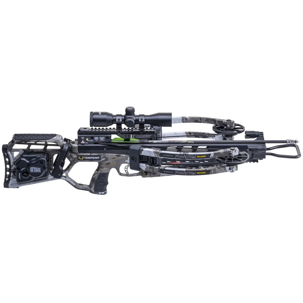 TenPoint Phantom Decock Crossbow Package ACUdraw De-Cock ProView 400 Scope Vektra Camo