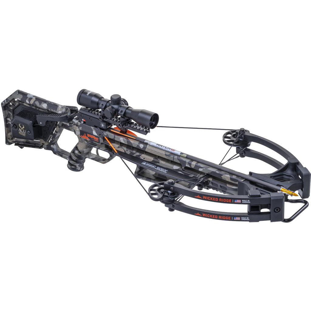 Wicked Ridge Commander 400 Crossbow Package ACUdraw ProView 400 Scope Peak Camo
